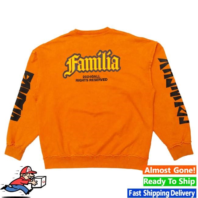 Official J Balvin Store J Balvin X Cheetos La Familia Sweatshirt Orange