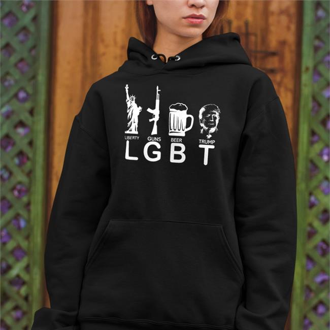 Lil Nas X Lgbt Liberty Guns Beer Donald Trump TShirt Obamas Cousin Again