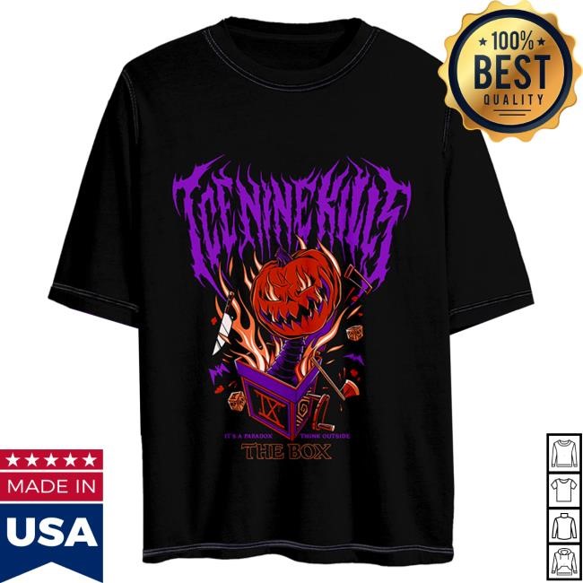 Ice Nine Kills Jack's In The Box Striped Twofer Hot Shirt Ink Merch Official