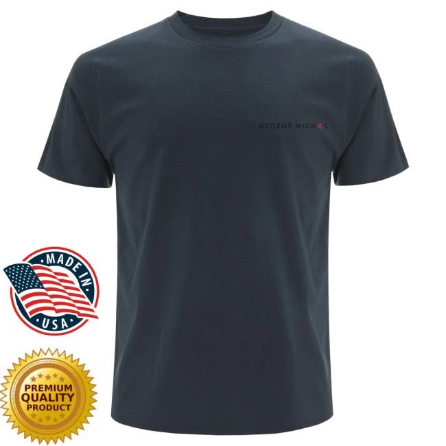 Official George Michael Merch Store George Michael GM Breast Logo Tee (Charcoal)