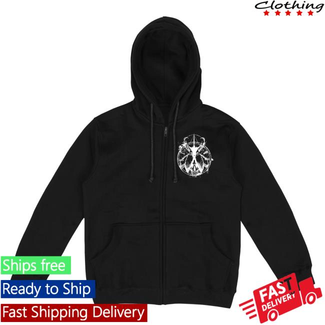 Official Any Means Necessary Clothing Death Beetle Zip Up Pullover Hoodie Black