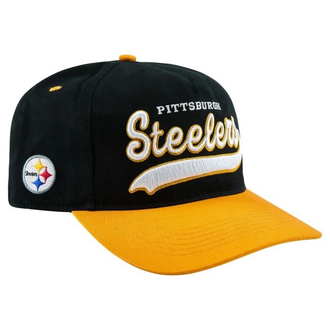 Official Golf Wang Merch Steelers Script Snapback Hat by Golf Wang x NFL