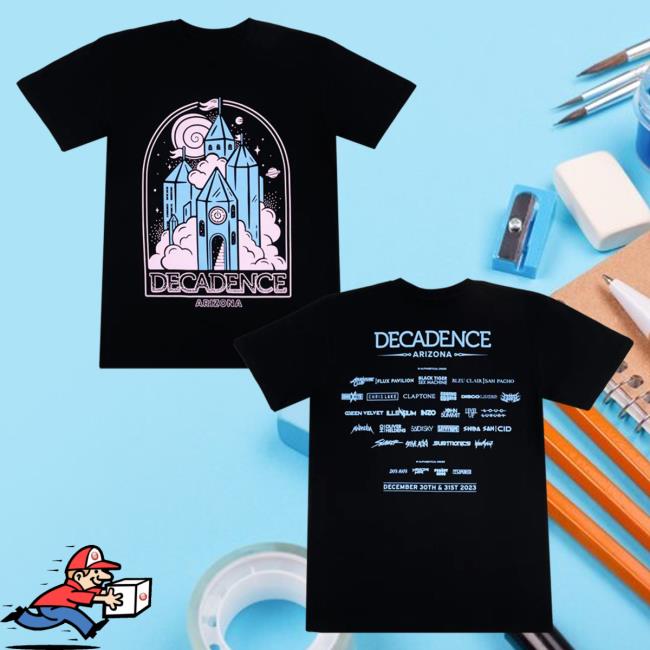 Official Hello Merch Relentless Beats Decadence 2023 Lineup Shirt HelloMerch