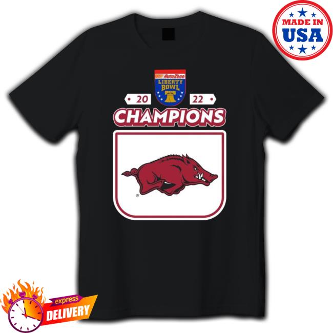 2022 Champions Autozone Liberty Bowl Arkansas Tee Shirt