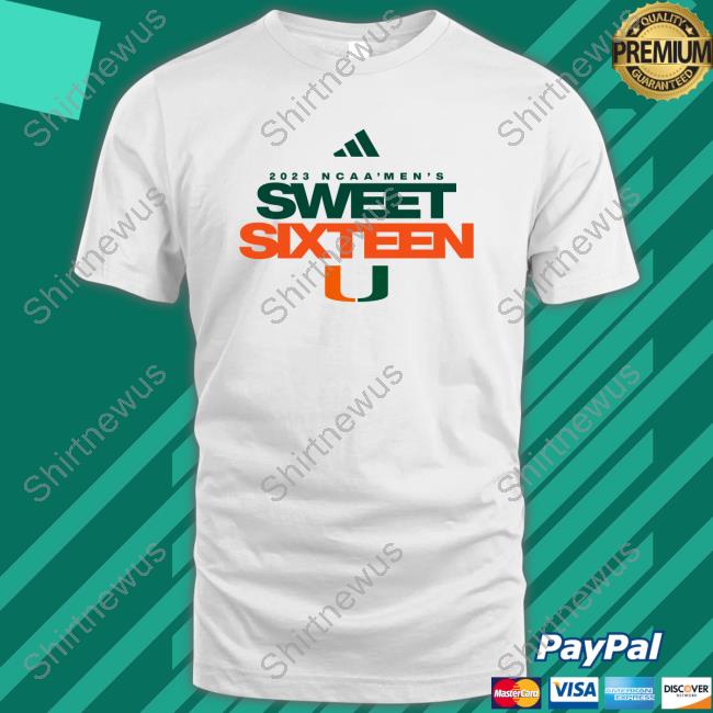 allCanes Miami Hurricanes 2023 Ncaa Sweet 16 T-Shirt