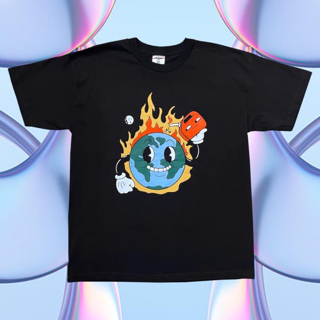 Official Hasan Piker Merch World On Fire Shirts