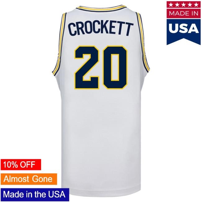 Michigan Wolverines #20 Alyssa Crockett Student Athlete White Women's Basketball Jersey New Shirt | The M Den Official Merch Store Shop