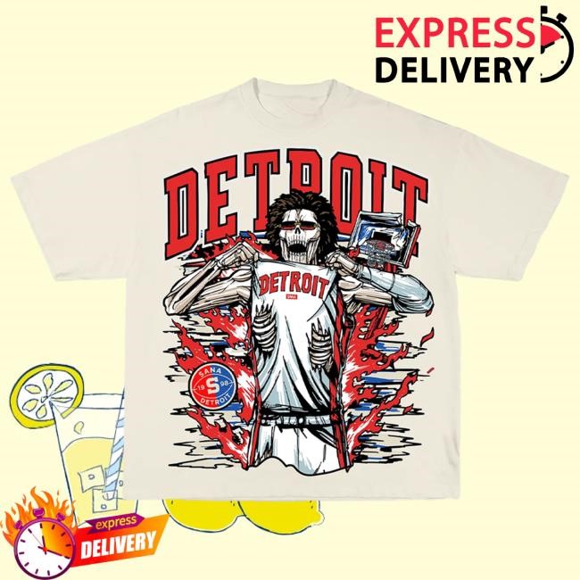 Official Sana Detroit Merch Store Shop Kids Motor Muscle Shirts- Cream