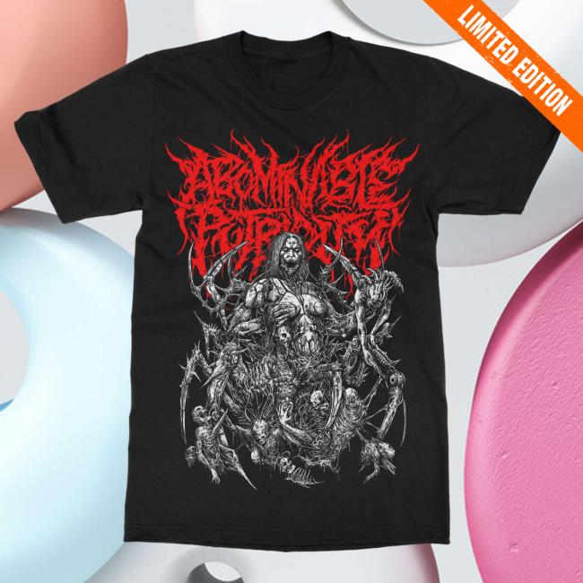Official Indie Merch Store Shop Abominable Putridity "Arachnoid Impalement" Top Shirt Indiemerchstore