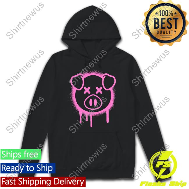 Official Spray Paint Pig Black Hooded Sweatshirt