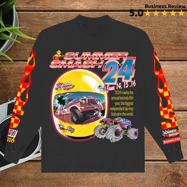 Official The Summer Smash Racer Line up Long Sleeve T-Shirt