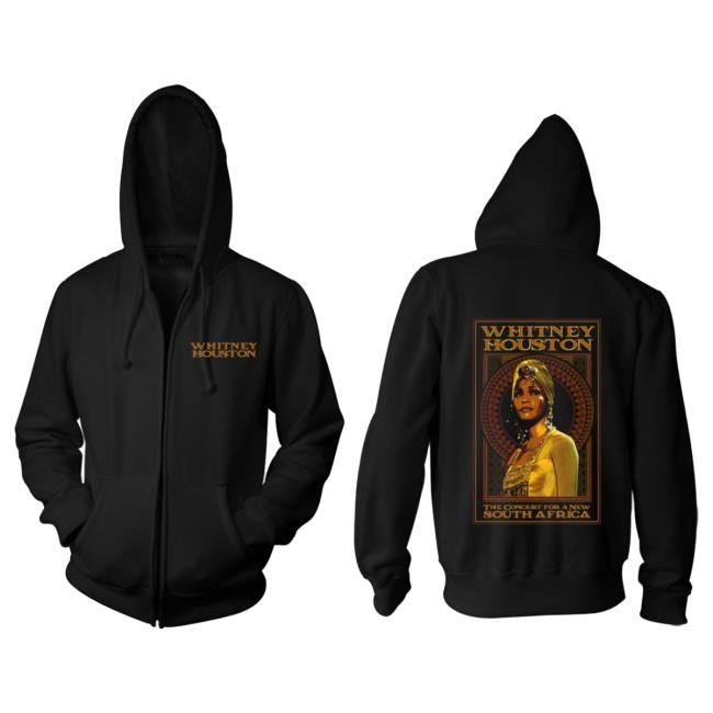 Official Whitney Houston Clothing Whitney Houston South Africa Zip Hoody