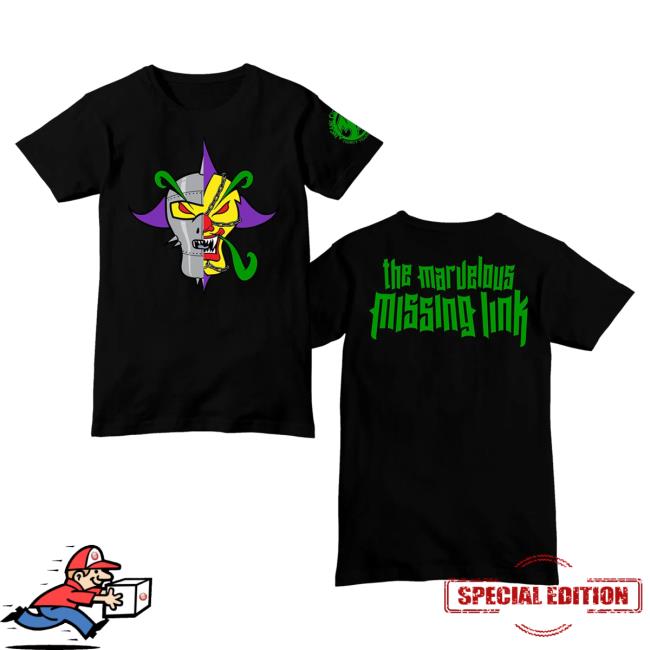 Official Icp Merch Clothing Store Insane Clown Posse Missing Link Black T-Shirt