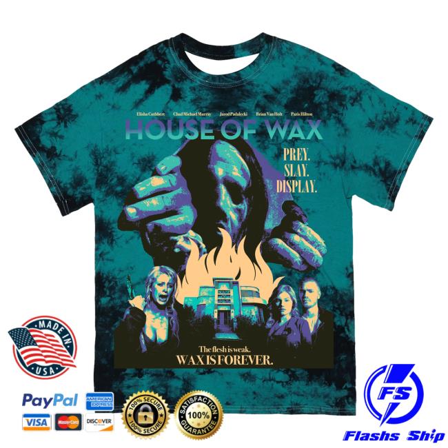 Official Studiohouse Designs Merch Store House Of Wax Tiedye Shirts Bo (Teal) Studiohouse Designs Apparel Clothing Shop StudiohouseDesigns