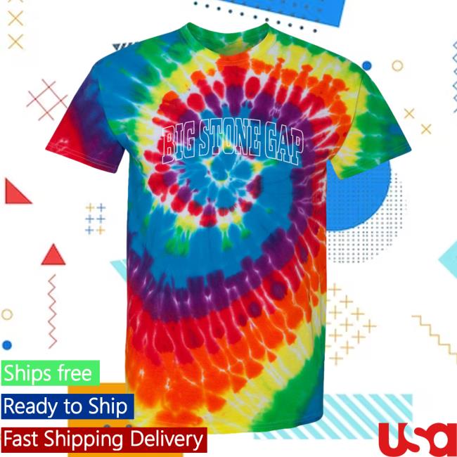 Official Hometown Apparel Clothing Merch Big Stone Gap Virginia Trendy Block Tie Dye T-Shirt Michelangelo
