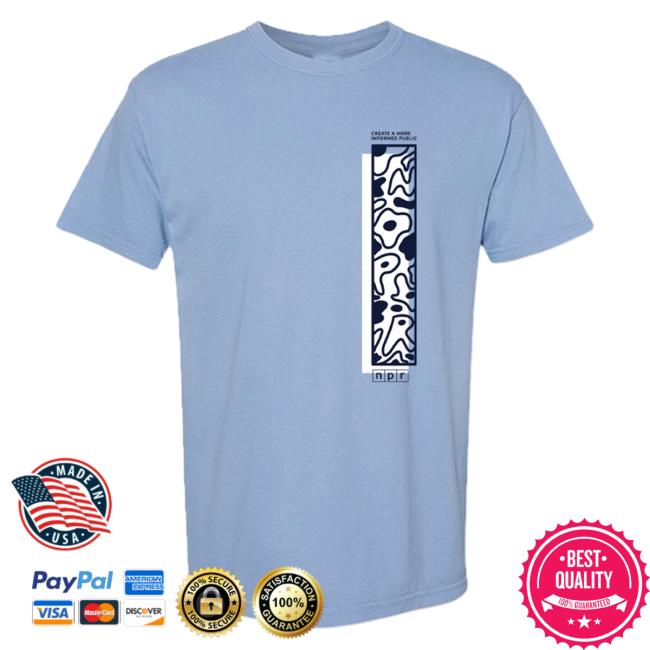 Official Npr Merch Npr Vertical Long Sleeve Shirt