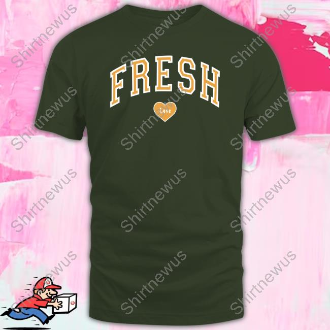 Fresh Love Varsity Green Hooded Sweatshirt