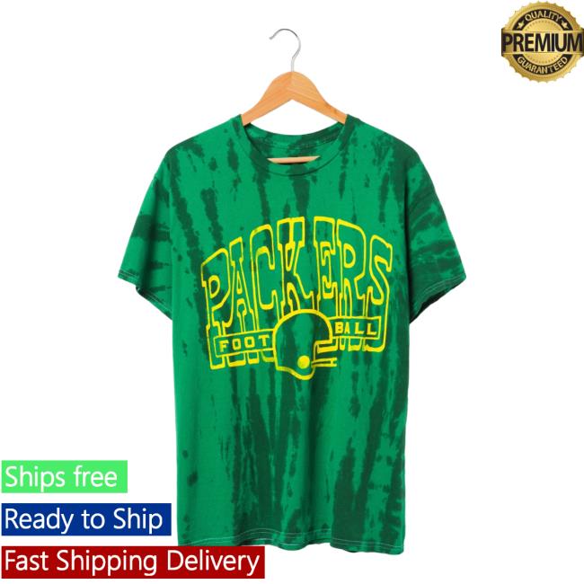 Official Junk Food Apparel Clothing Store Shop Tie-Dye Junkfoodclothing Packers Football Tie Dye Tee