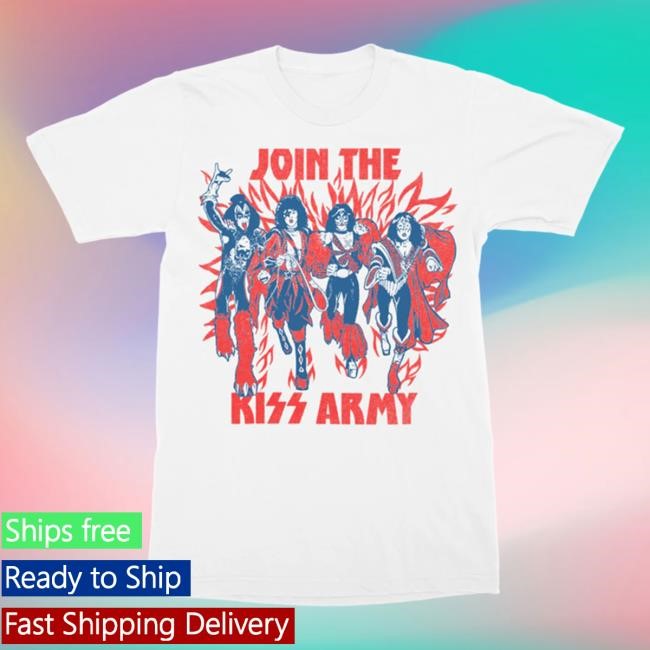 Kiss Shop Merch Join The Kiss Army New T-Shirt