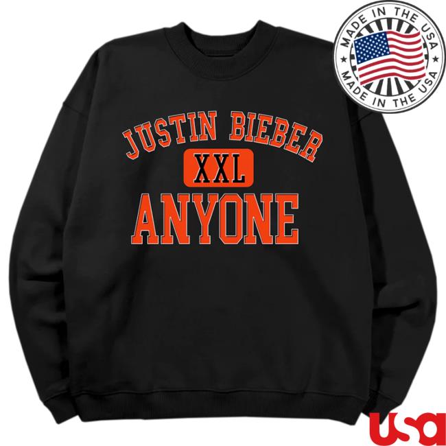 Official Justin Bieber Merch Store Shop Justin Bieber Anyone Varsity Pullover Hoodie JustinBieber Apparel Clothing