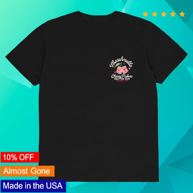 Official Marshmello Merch Store Cherry Pickers Hot Shirt Marshmello Apparel Clothing Shop