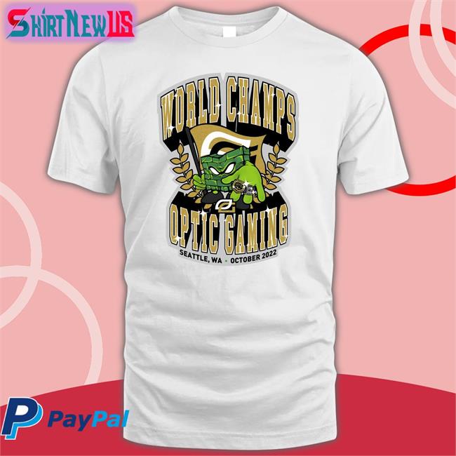Hcs World Champions T Shirt Opticgaming World Champs Optic Gaming Seattle Wa October 2022 Optic Hecz Optic Gaming Merch
