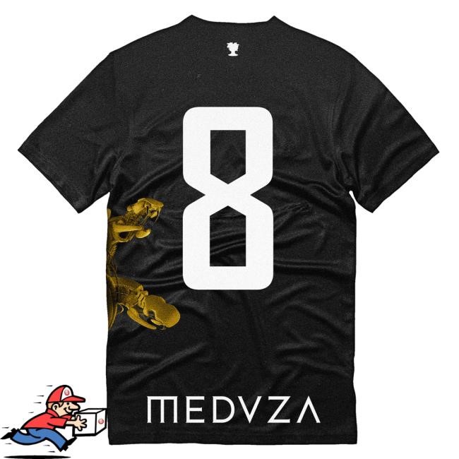 Official Meduza Merch Shop EURO 2024 Limited Edition Football Short Sleeve Tee No. 8 Meduza Clothing Store Apparel