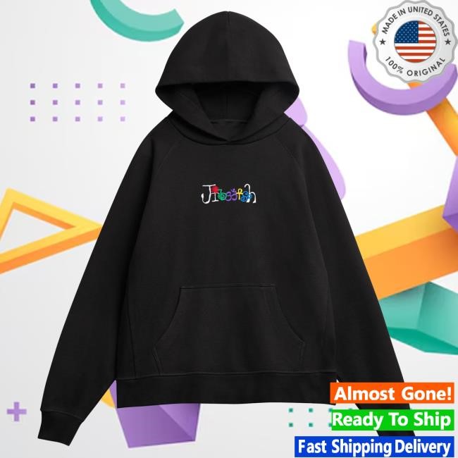 Official Jiberish Apparel Coexist Heavyweight Hoodie Black Hood Black