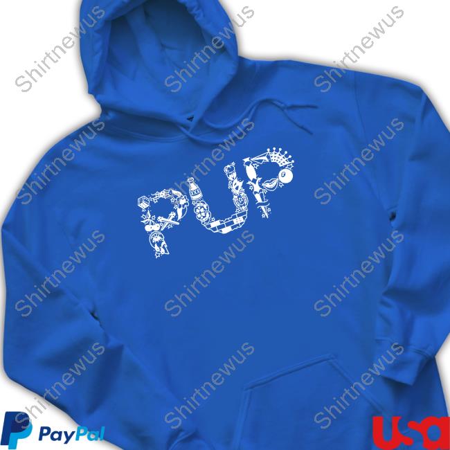 PUP Flash Logo Columbia Blue T-Shirt - PUP The Band Official Store