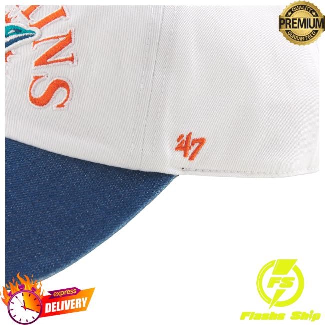 Official Abercrombie And Fitch Apparel Clothing Merch Miami Dolphins '47 Clean-Up Cap Abercrombiefitch Store Shop