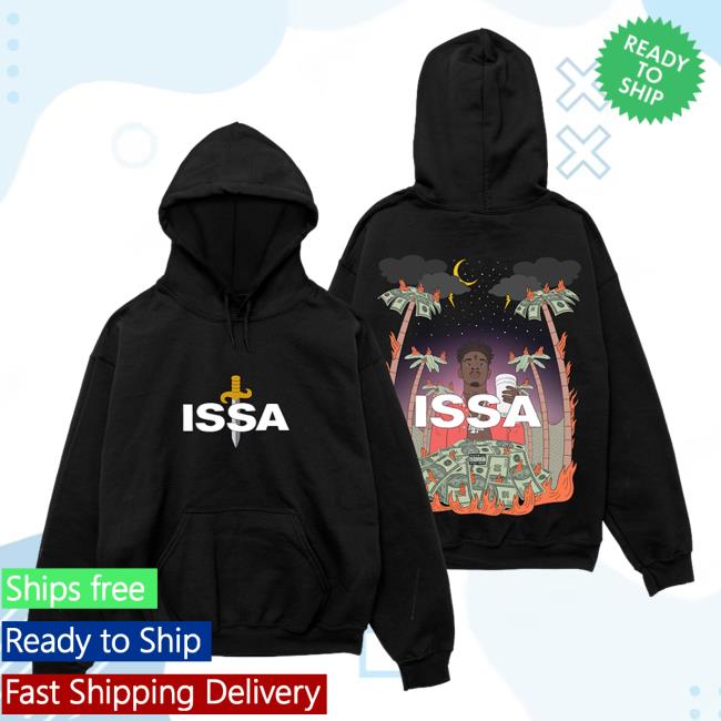 Official 21 Savage Merch Store ISSA Famous Popover Hoodie 21 Savage Apparel Clothing Shop 21Savage