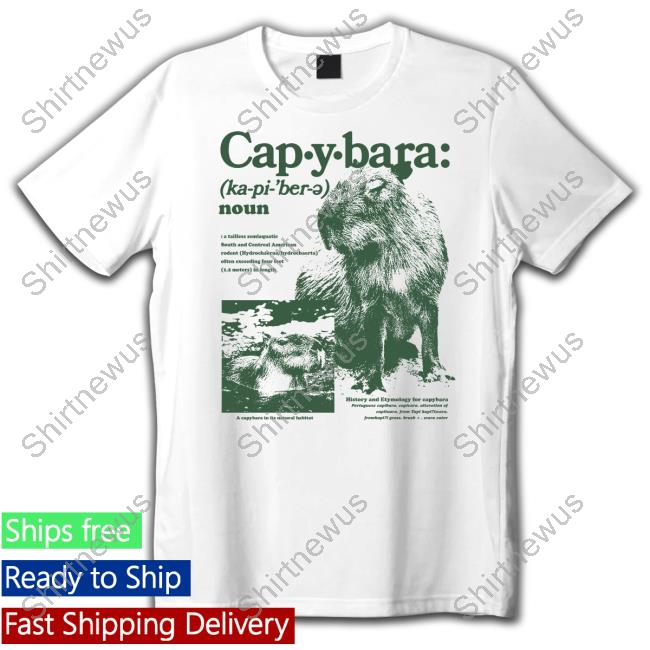Capybara Man Merch Capybara Defined Tee Shirt Kapybara007