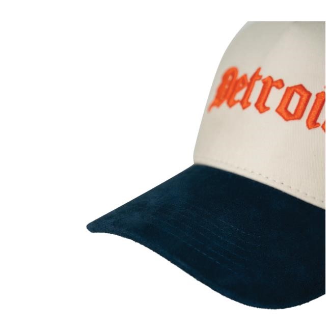 Official Sana Detroit Merch Store Sana X Skubal Trucker - Cream / Blue Hat
