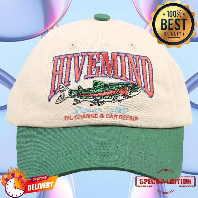 Official Hivemind Merch Hivemind X Copes Collection Hivemind Embroidered Fish Cap