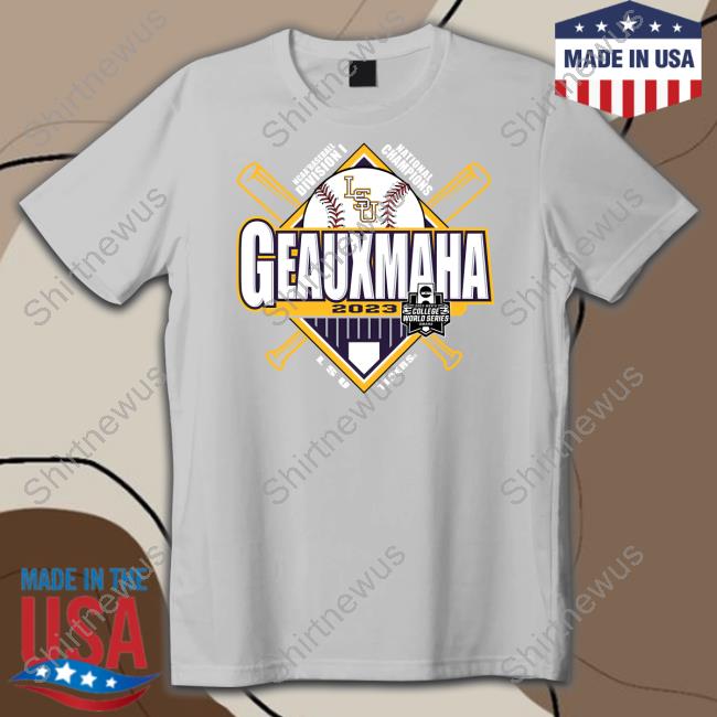 LSU Tigers 2023 NCAA Men's Baseball College World Series Champions Omaha Tee