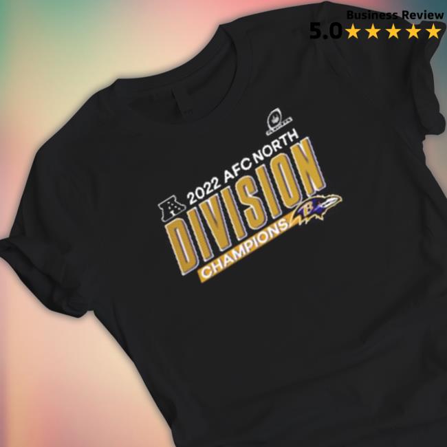 Official Baltimore ravens 2022 afc north division champions Tee