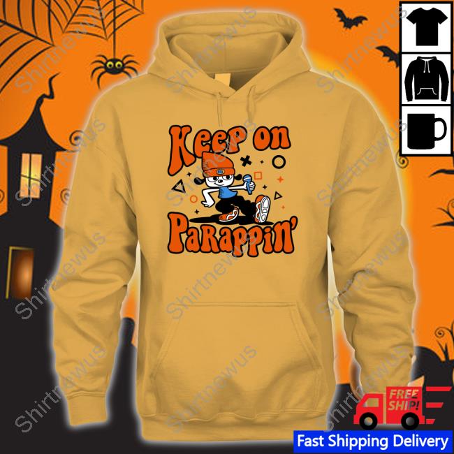 The Yetee Shop Keep On Parappin Shirt Wario64 Demonigote Hooded Sweatshirt