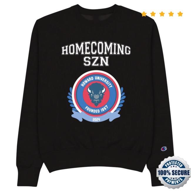 Official Interscope Homecoming Szn Howard University Crewneck Sweatshirt