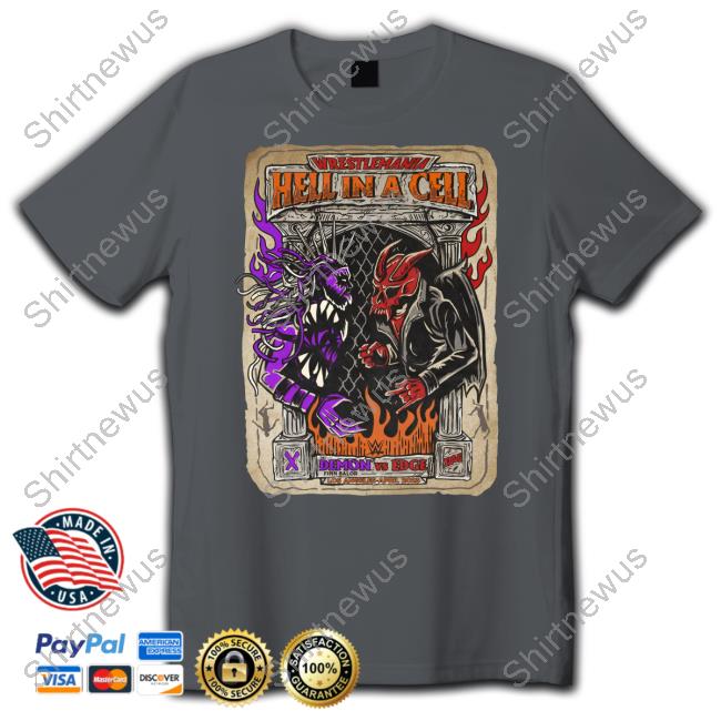Finn Bálor Wrestlemania Hell In A Cell Demon Vs Edge Hooded Sweatshirt