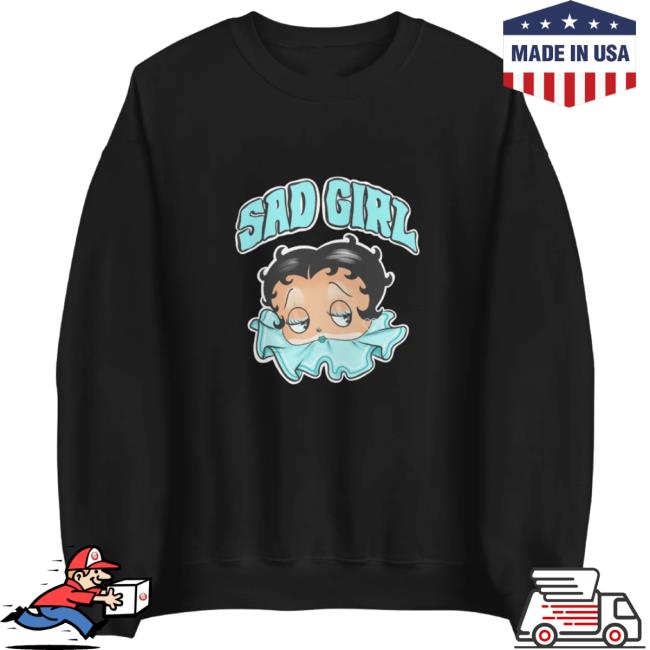 Sad Girl Betty Blue Crew Neck Sweatshirt