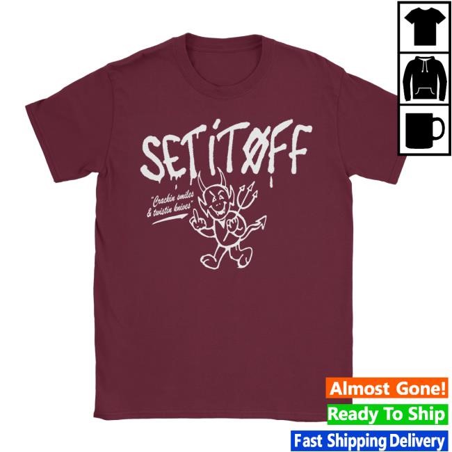 Set It Off Merch Devil Maroon New T-Shirt – Set It Off