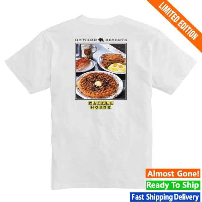 Official Waffle House Menu Tee Onward Reserve Dark Denim