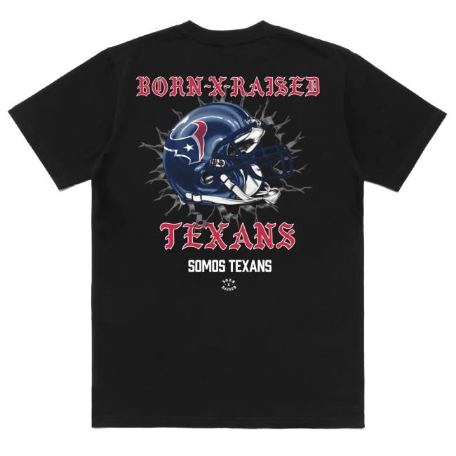 Born X Raised + Houston Texans Helmet New Tee