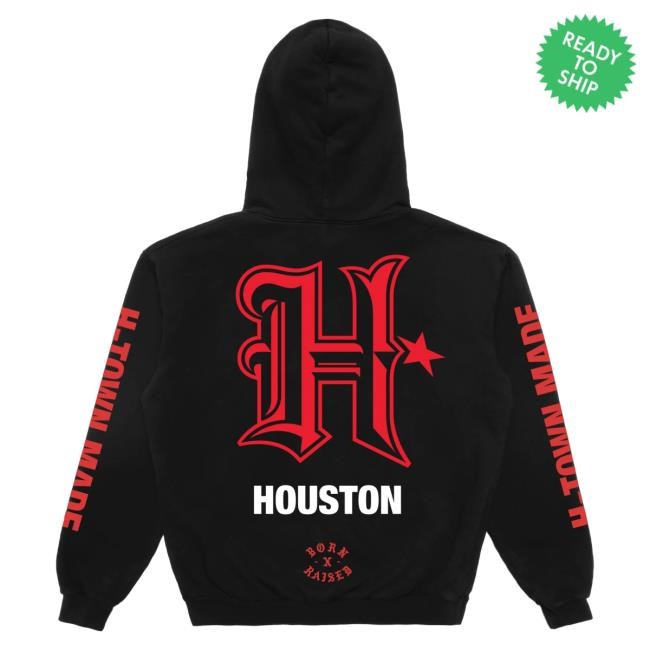 Official Born X Raised + Texans Classic Attractive Hoodie: Black NFL 2025 Kickoff