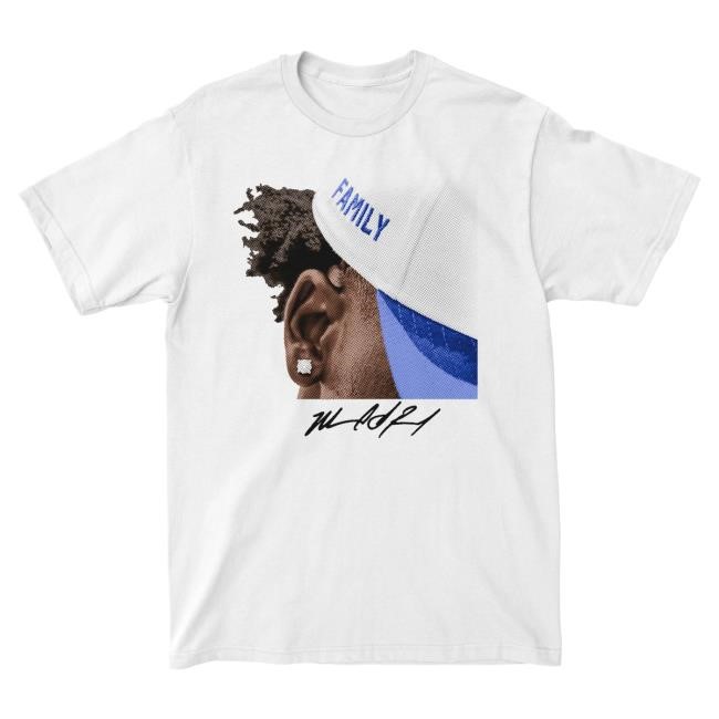 Official Nil Store Merch Shop Exclusive Release: Marcel Reed 'Family' White Tees