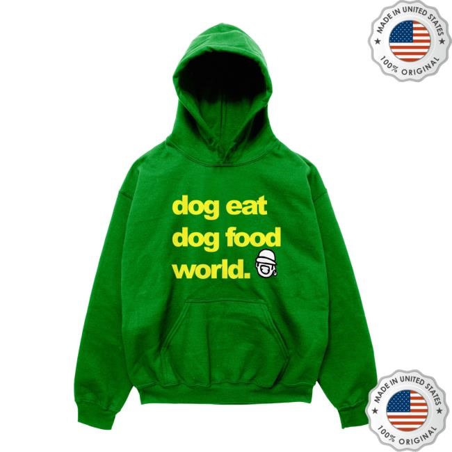 Dog Eat Dog Food World Big Text Long Sleeve Hoodie - Niko B