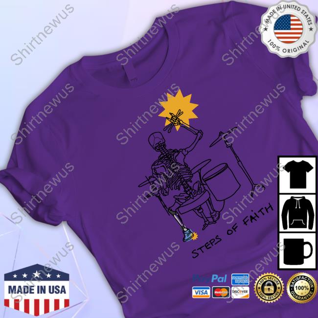 Steps Of Faith Skeleton Drummer T-Shirt