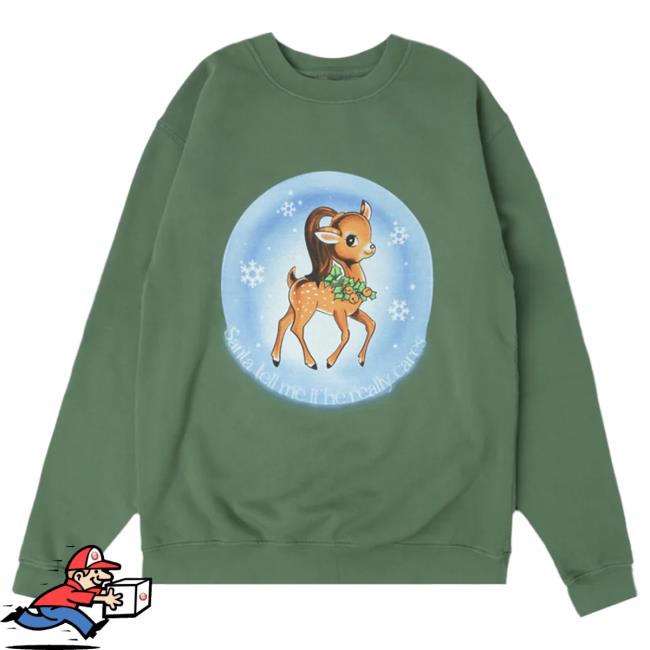 Official Ariana Grande Merch Store Ariana Grande Christmas & Chill Rewind Crew neck Sweatshirt Ariana Grande Apparel Clothing Shop ArianaGrande