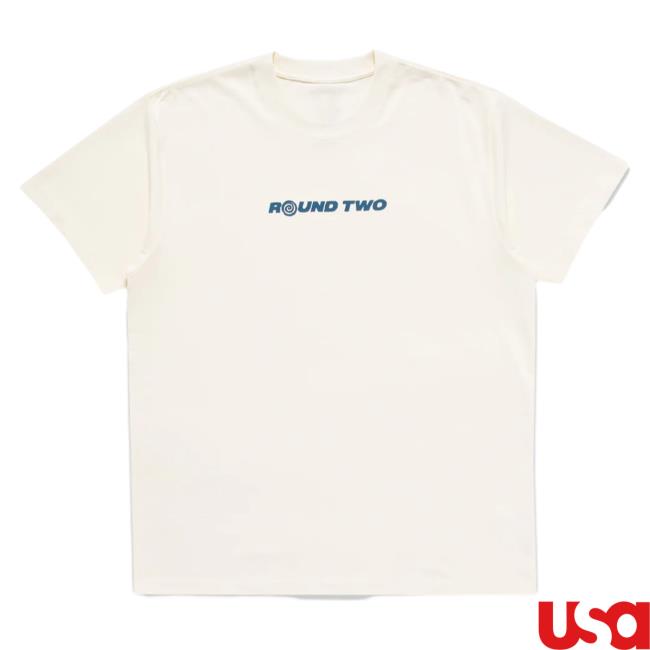 Official Round Two Clothing Store Shop Natural Classic Logo T Shirt Roundtwostore