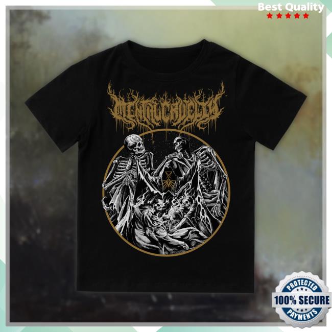 Official Mental Cruelty Store The Cultists Popover Shirt - Gold Print
